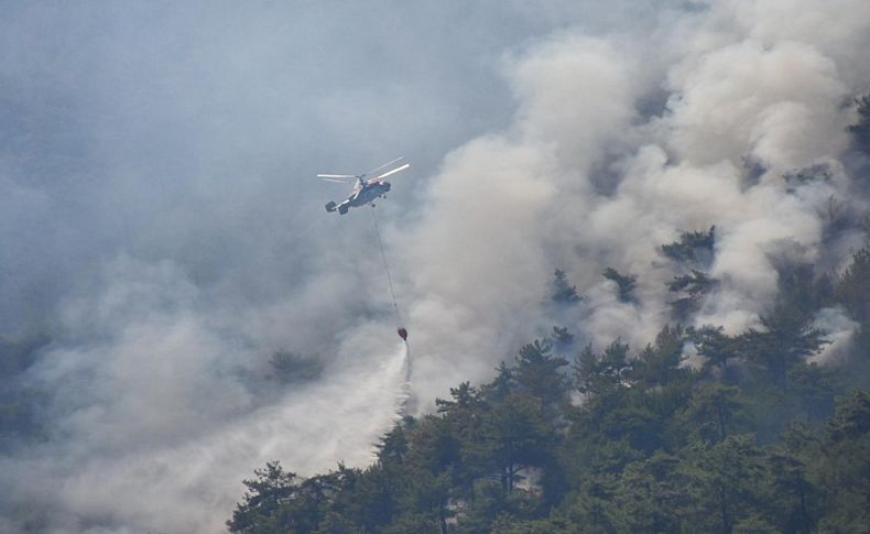İzmir'deki orman yangın 53 saat sonra söndürüldü