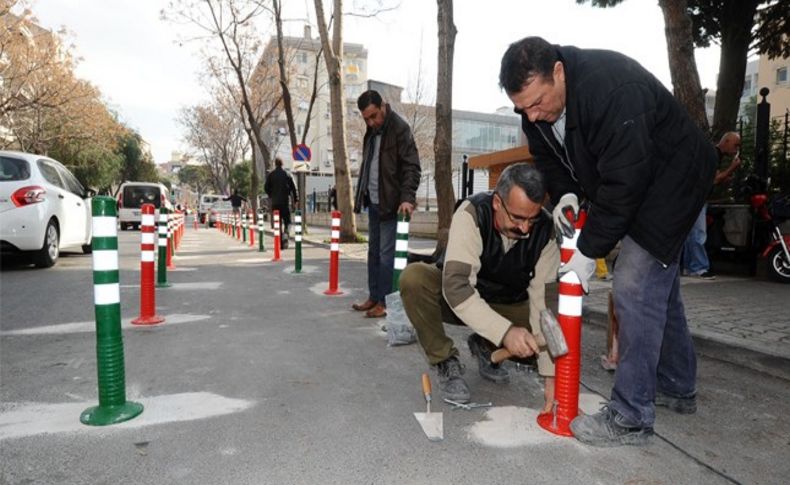 Karşıyaka'da yaya yolu ve okul önlerine özel önlem