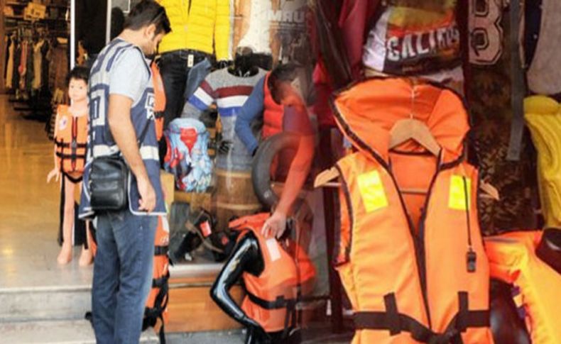 İzmir'de 'ölüm yeleği' operasyonu