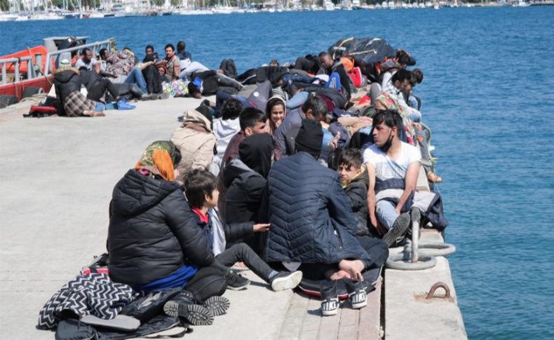 Yunan askerlerinin denize bıraktığı 72 göçmen kurtarıldı