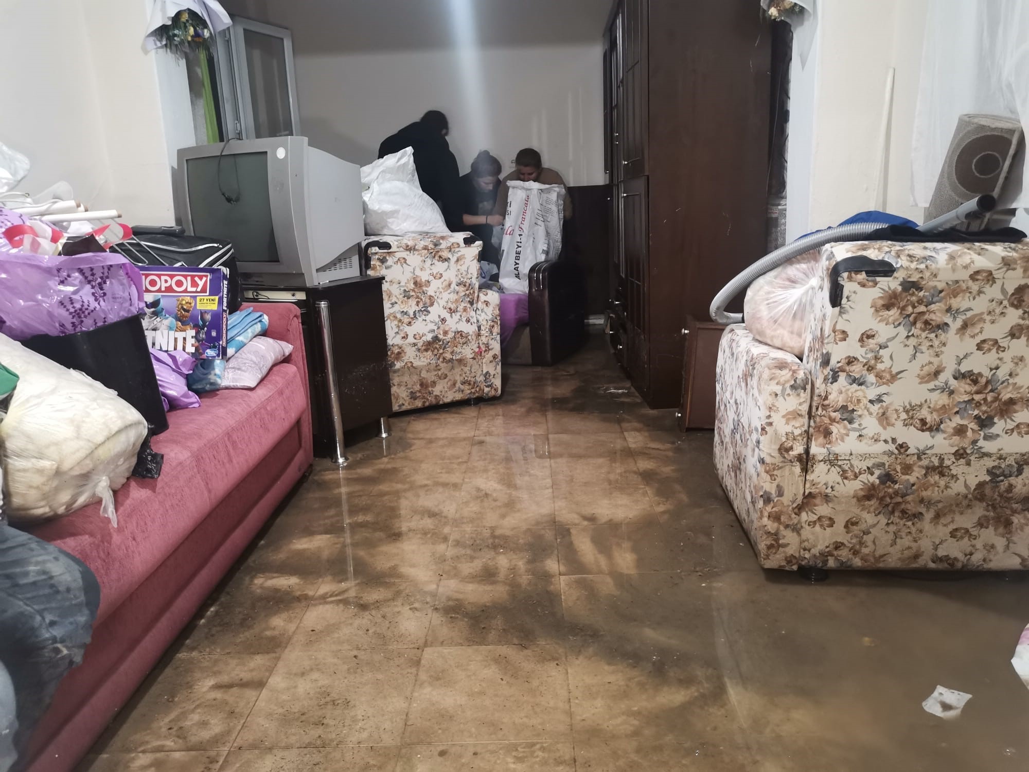 Sağanak yağışın hasarı gün yüzünde ortaya çıktı