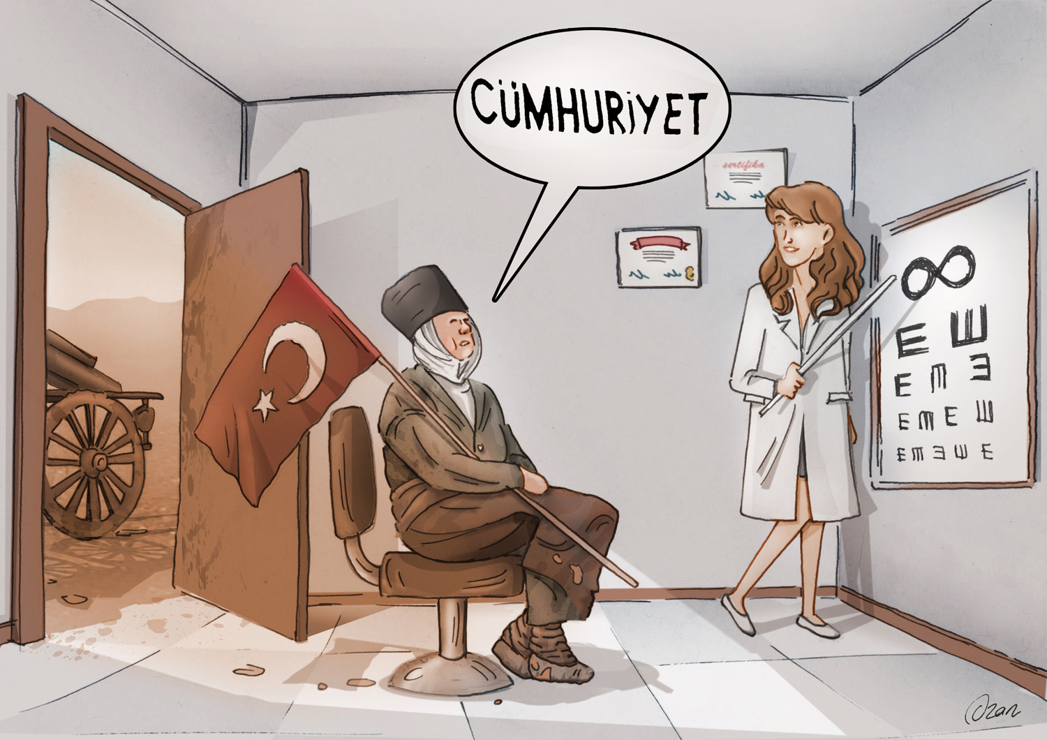 Eflatun Nuri’nin karikatüristleri Sonsuza Kadar Cumhuriyeti çizdi