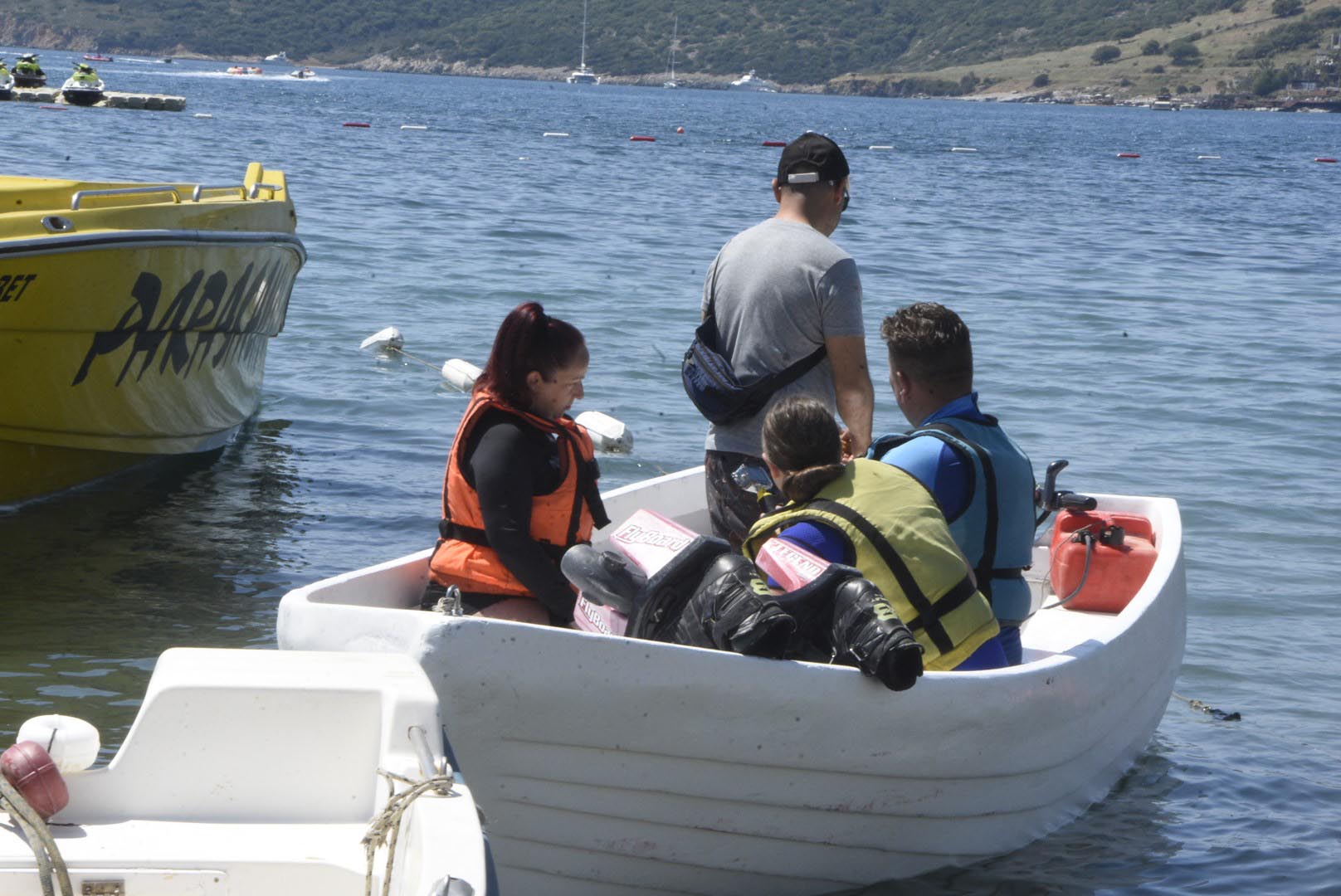 Bodrum'da plajlarda 'bayram' yoğunluğu