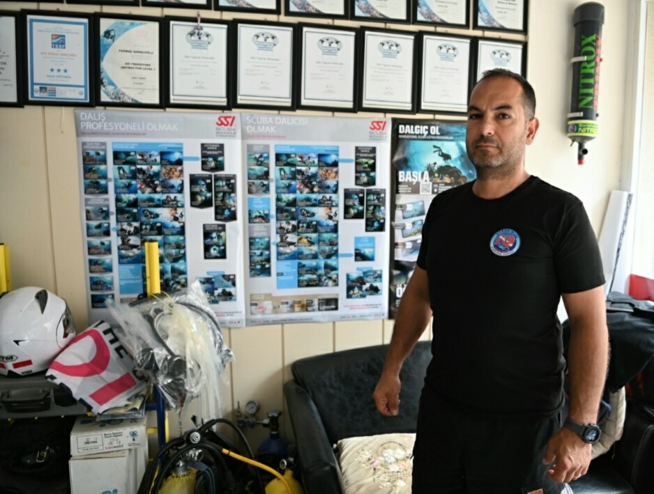 Kuşadası'nın sualtı dünyası, dalış tutkunlarının gözdesi oldu