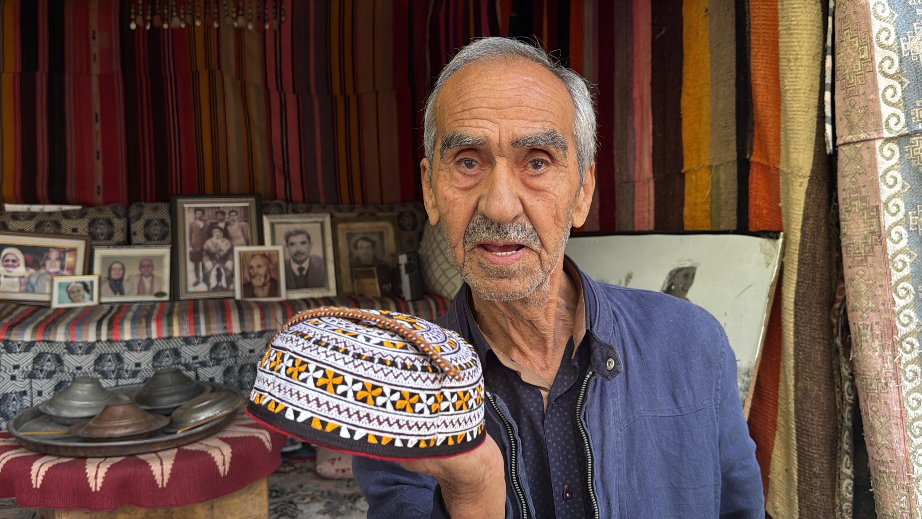Yörük kültürüne ait eşyaları ‘çadır müze’de sergiliyor