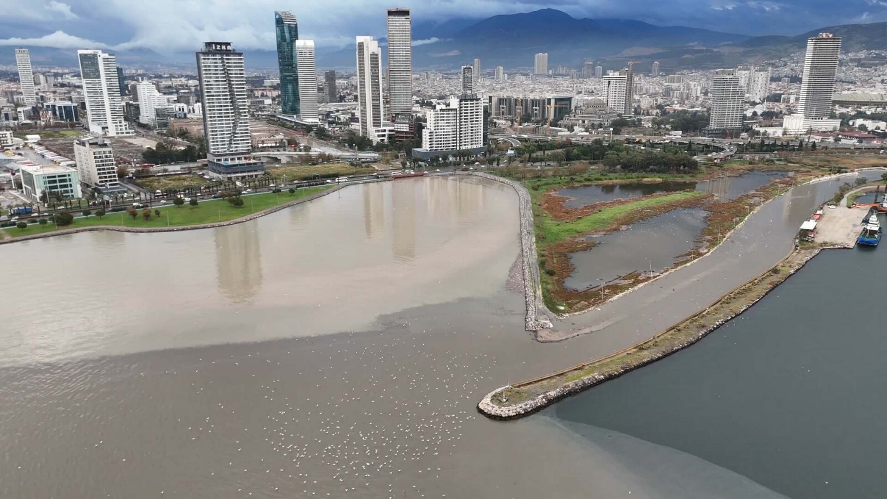 İzmir'de sağanak etkili oldu