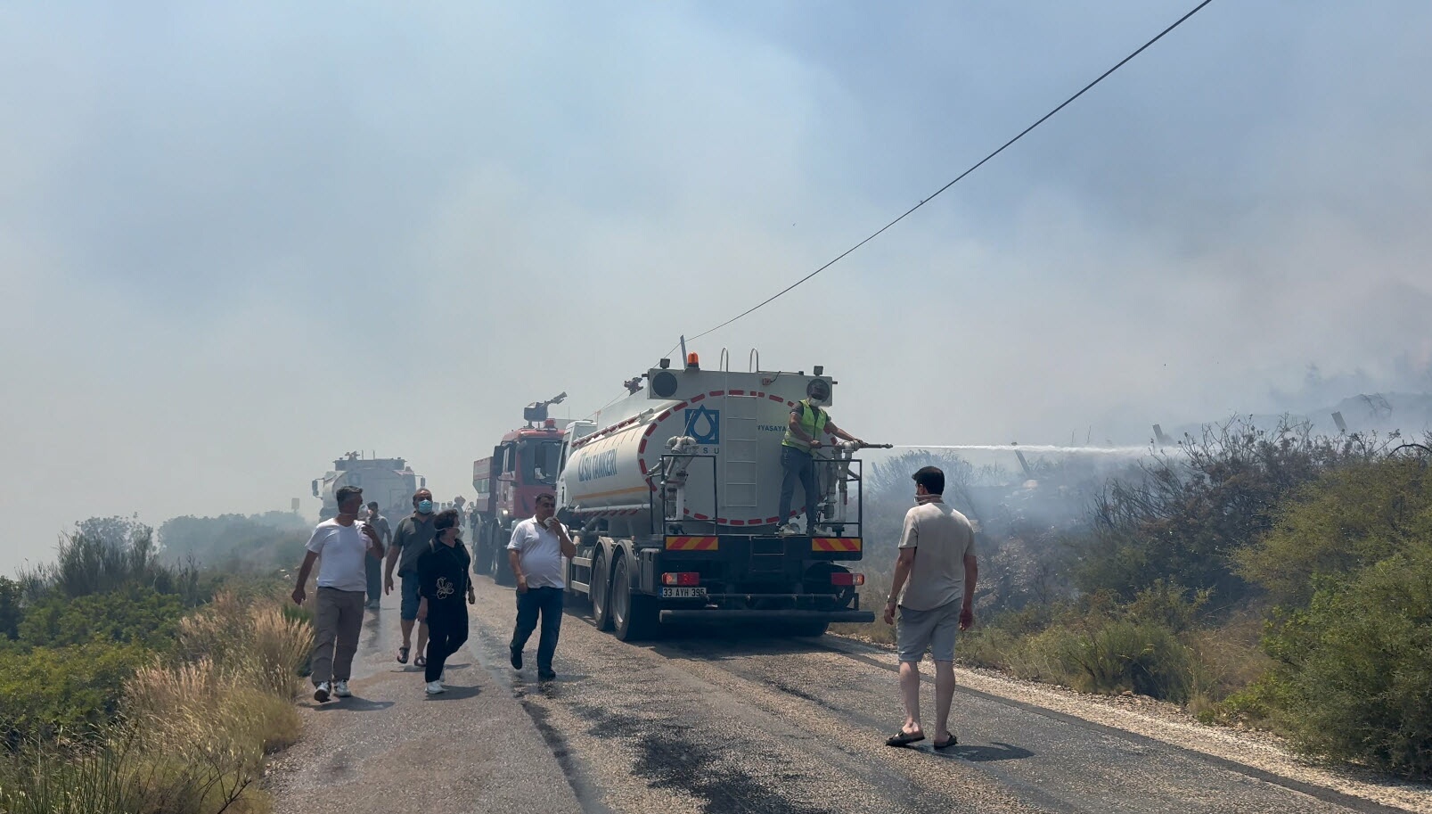 Karaburun'da orman yangını