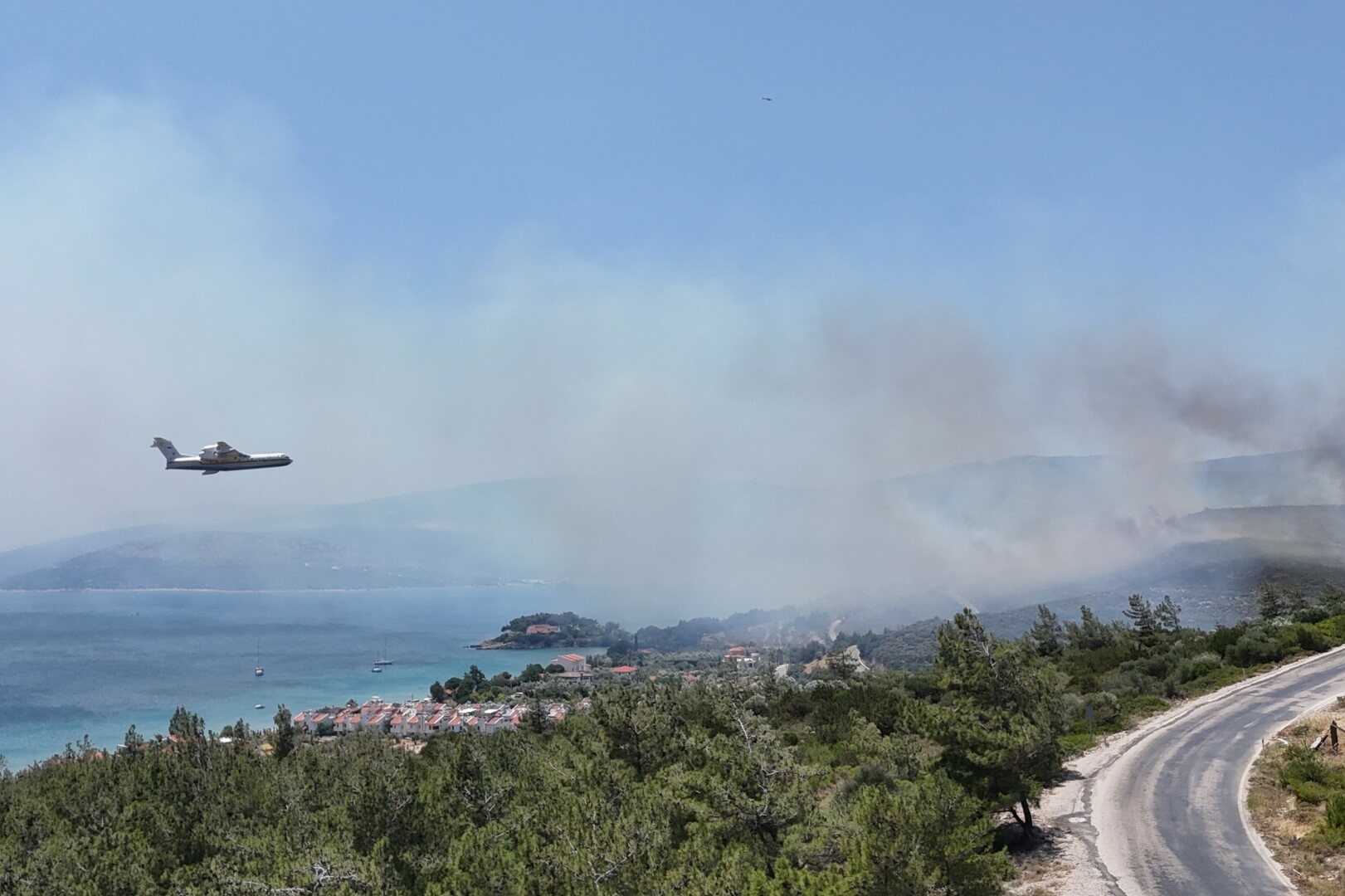 Karaburun'da orman yangını