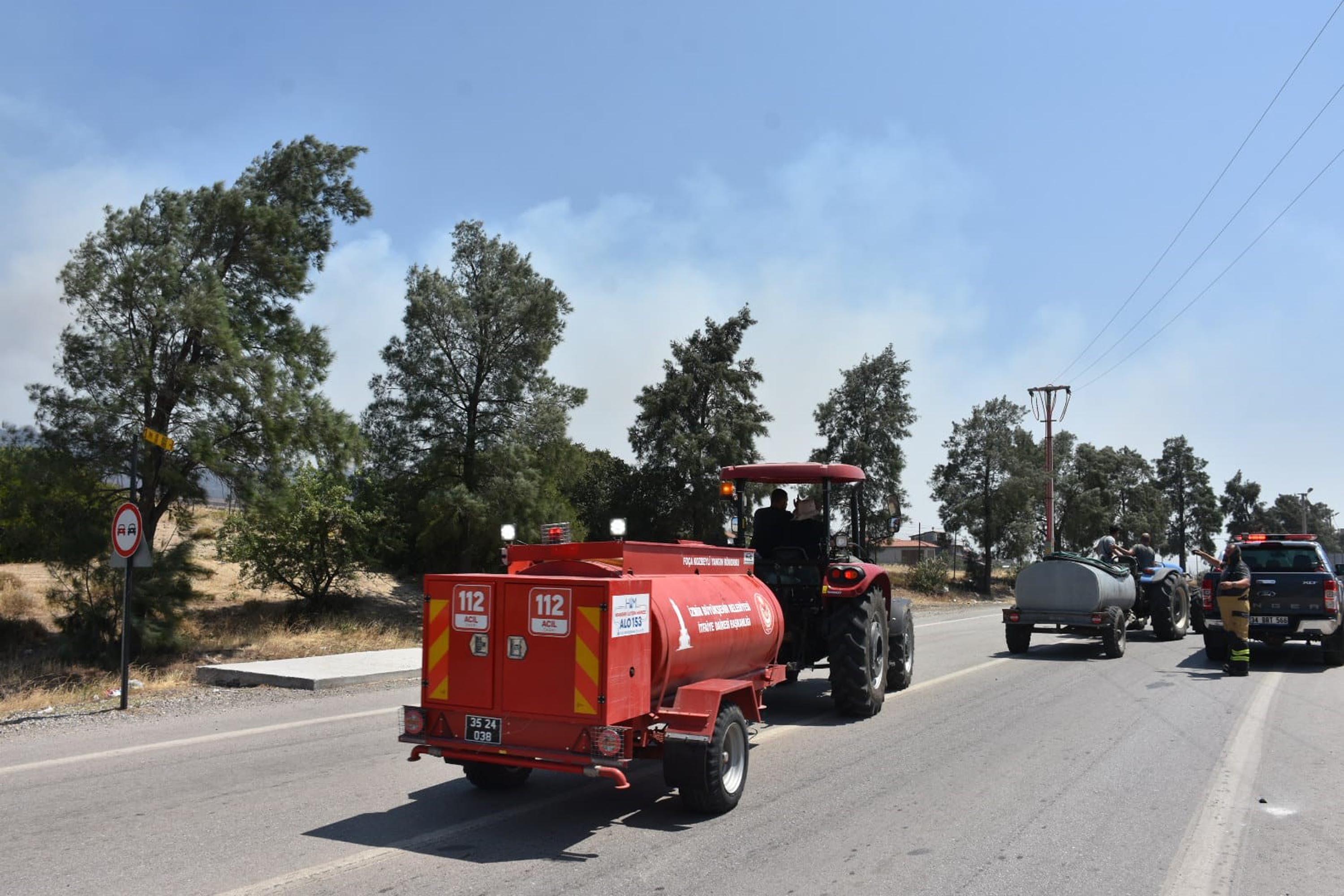 İzmir'de orman yangını