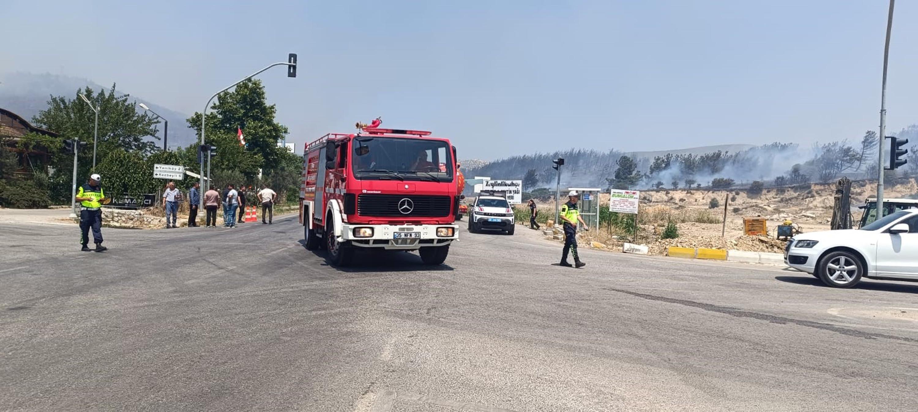 İzmir'de orman yangını