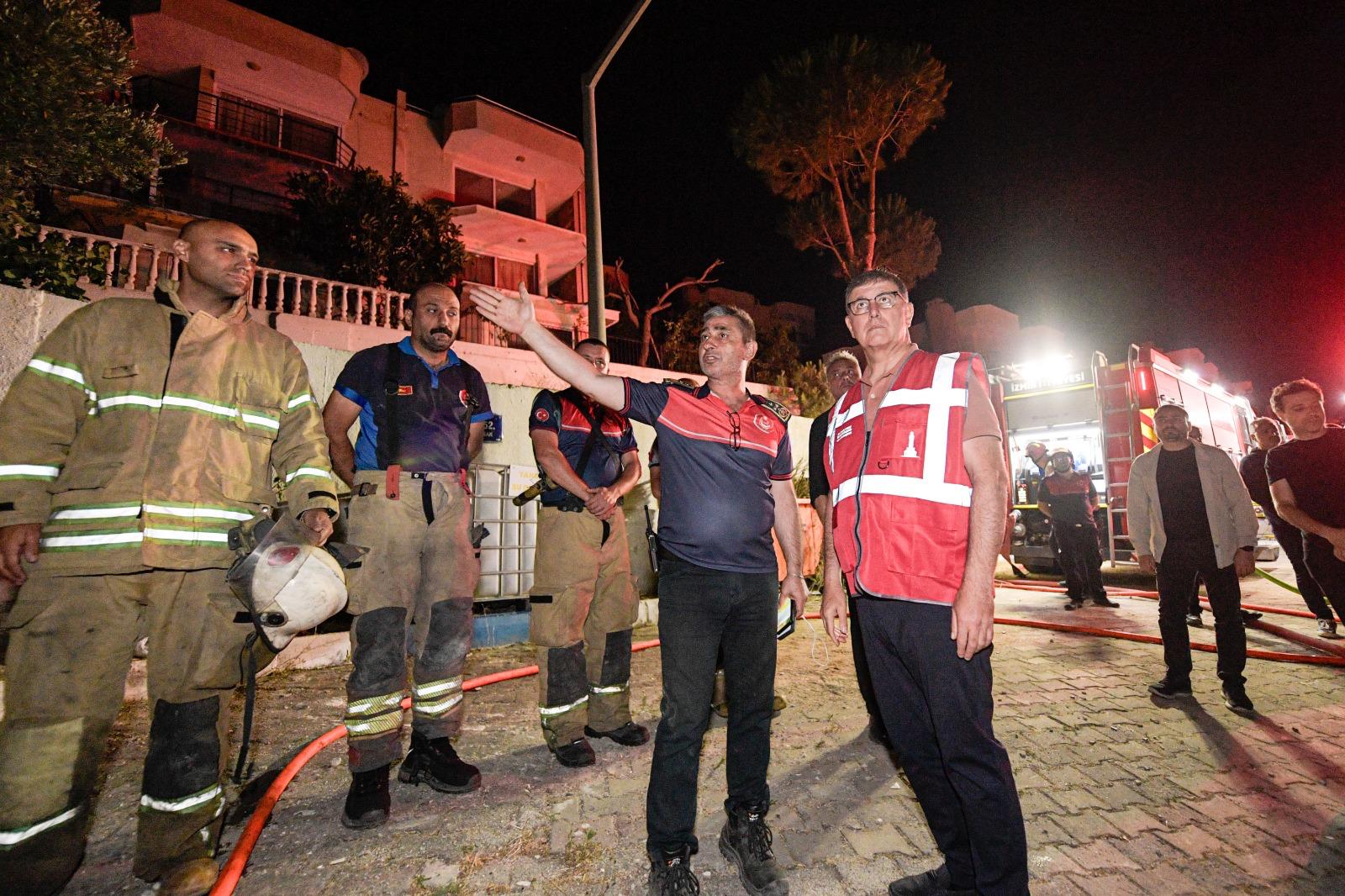 Seferihisar Doğanbey’de yerleşim yerleri yandı!