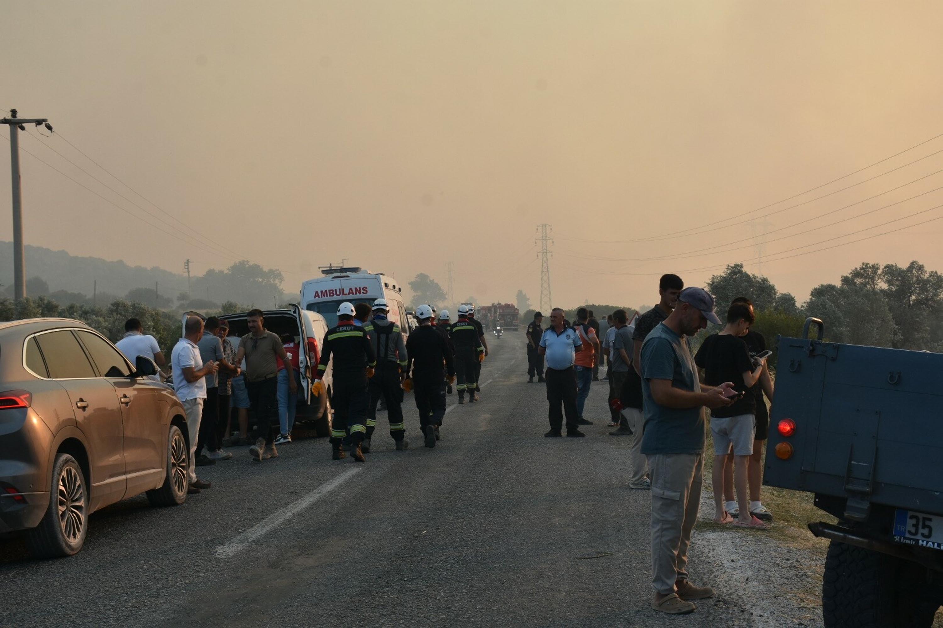 Çeşme'de orman yangını 