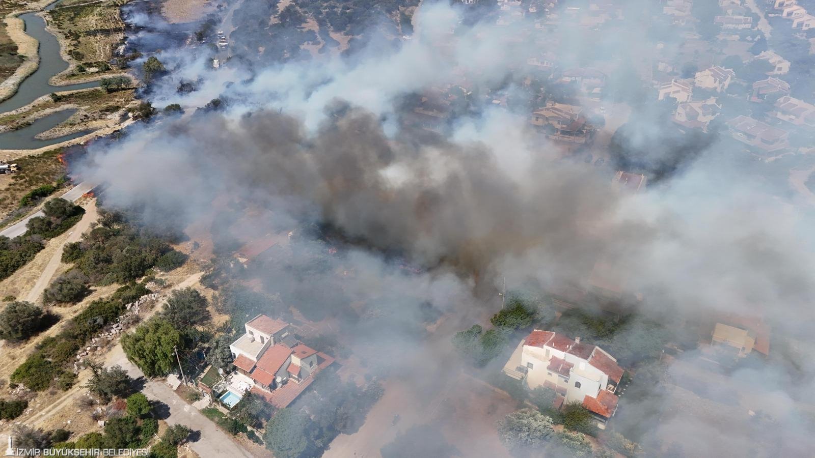 Çeşme'de orman yangını 
