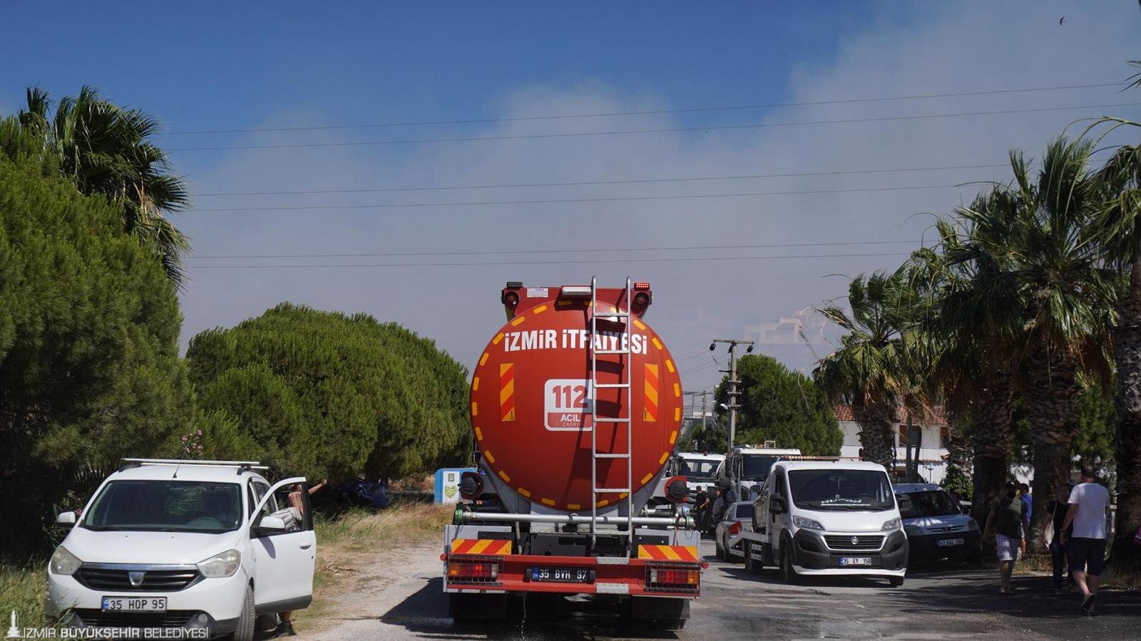 Çeşme'de orman yangını 
