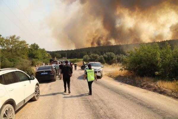 Manisa’da 2 noktada orman yangını