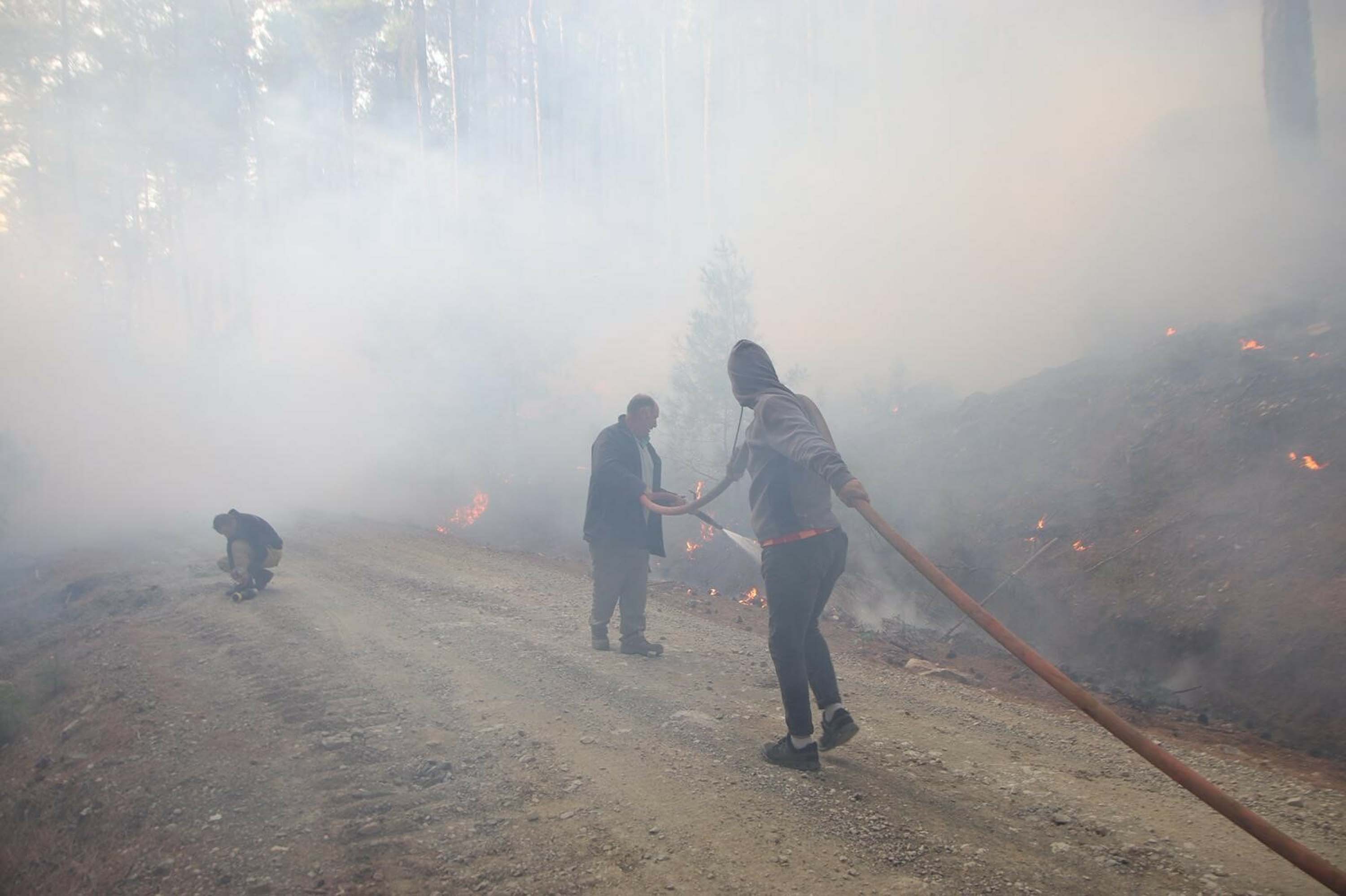 Muğla yangınlarında kahreden görüntüler!