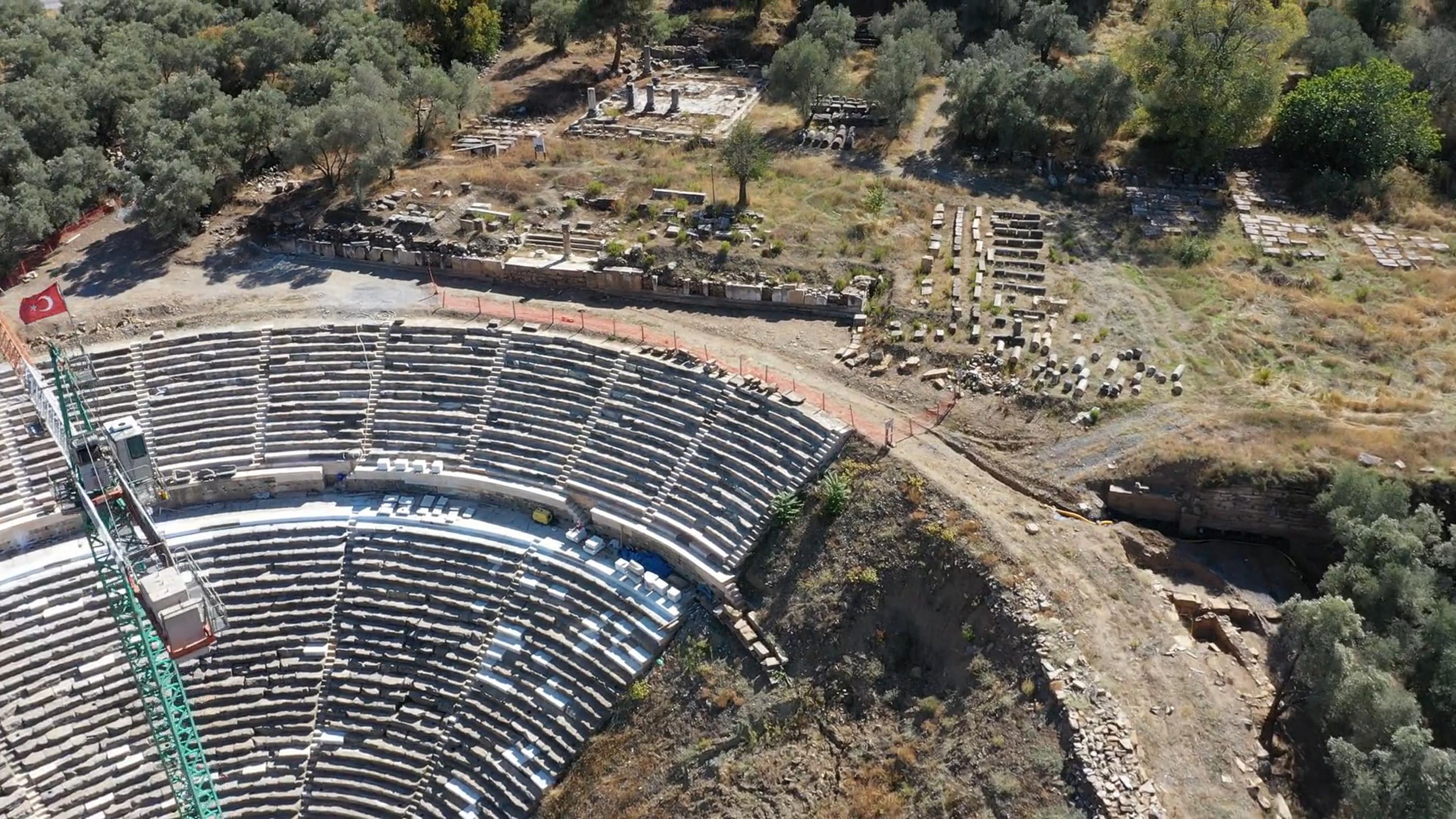 3 bin 500 yıllık Stratonikeia Antik Kenti havadan görüntülendi 