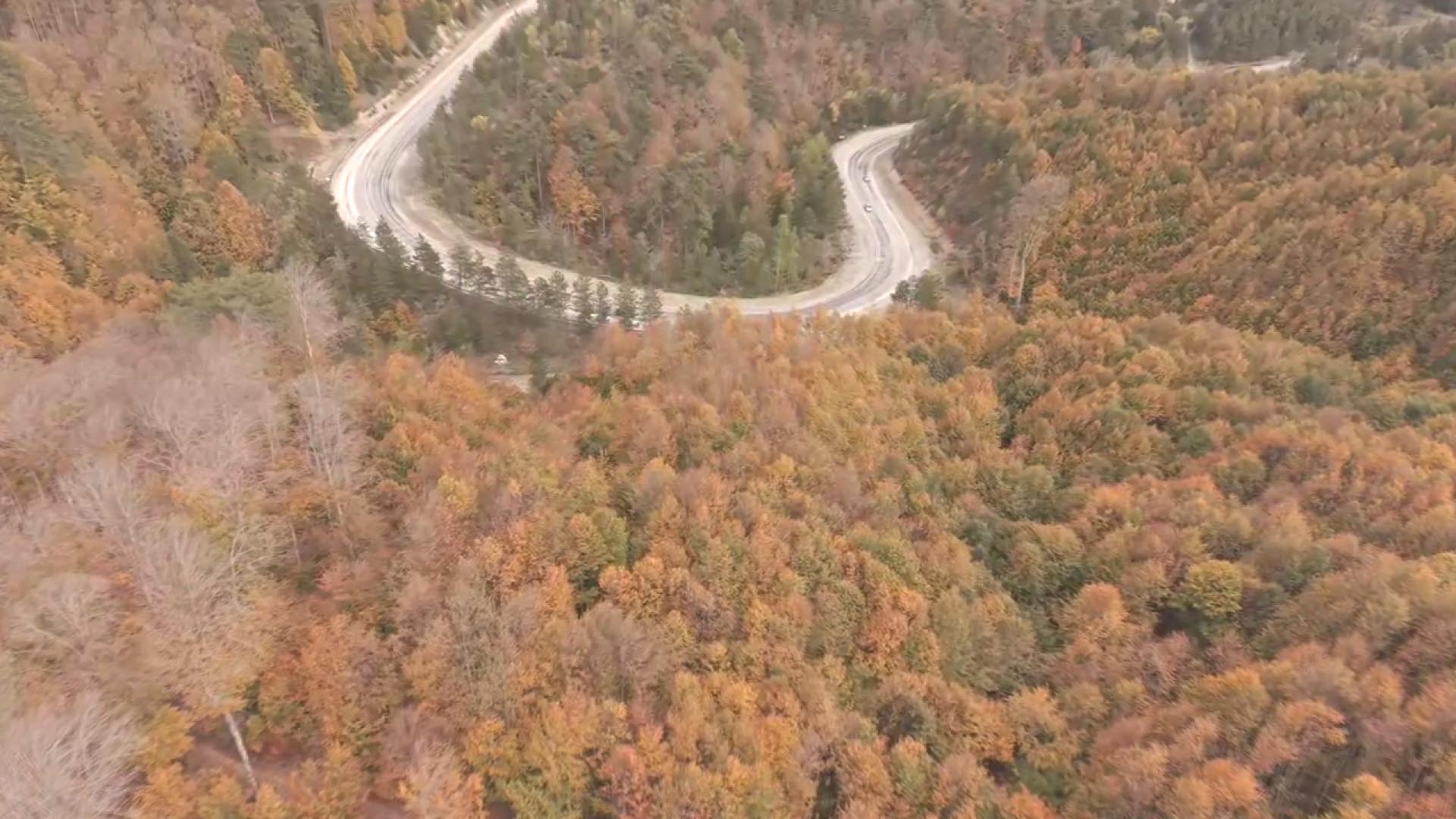 Kütahya’da eşşiz sonbahar manzarası