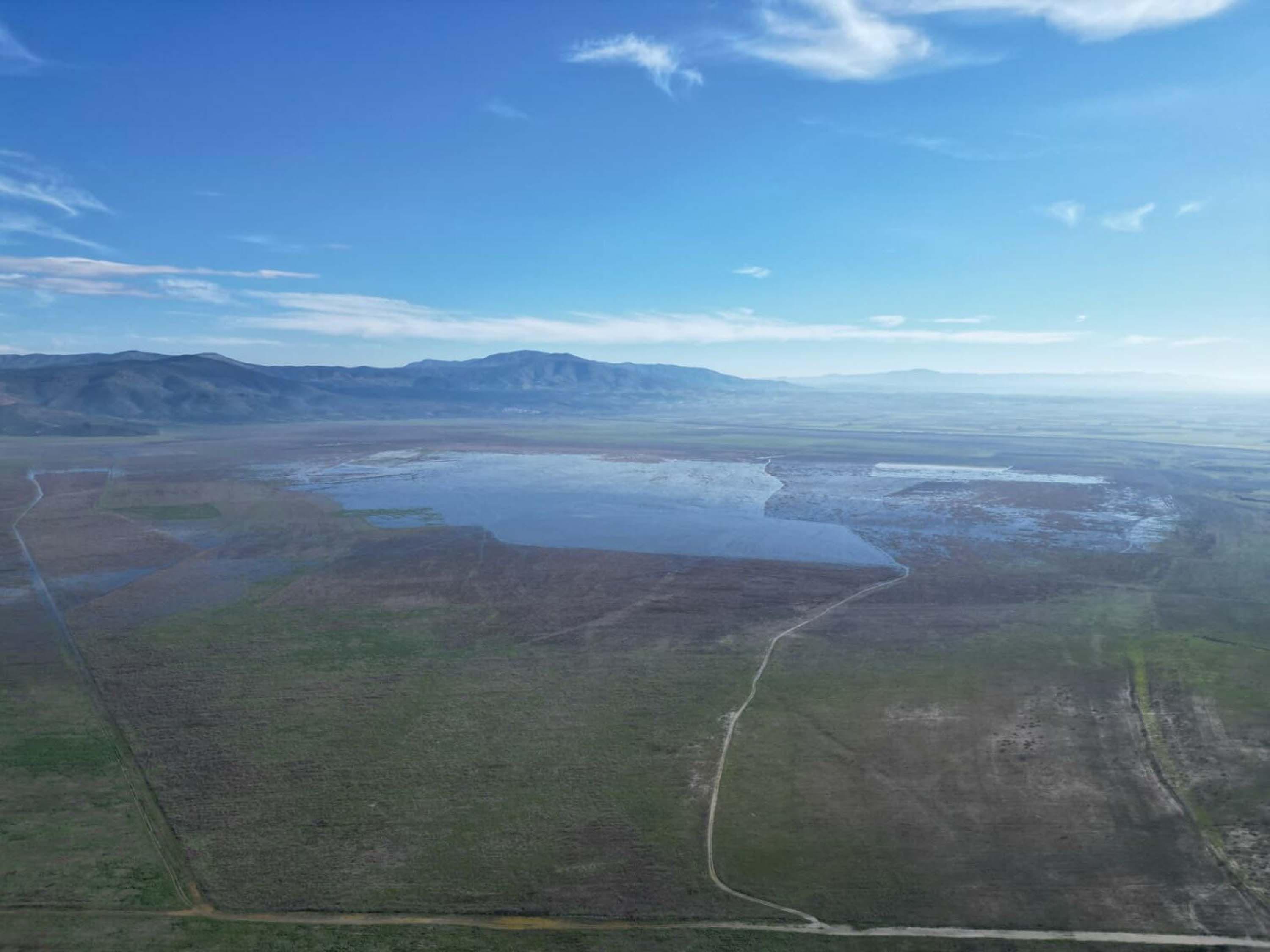 Kuruyan Marmara Gölü'nden sevindiren görüntüler