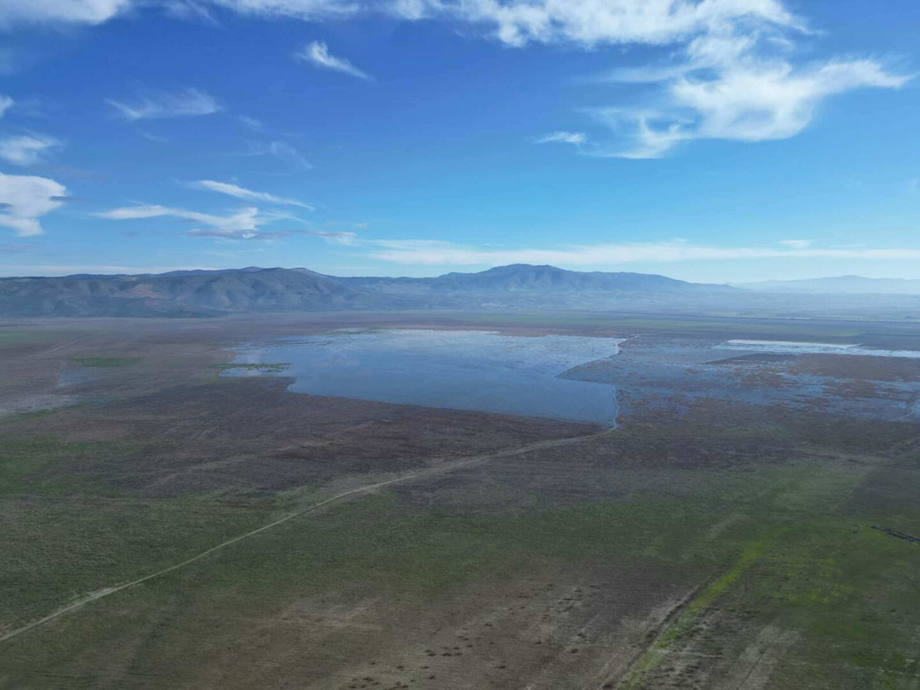 Kuruyan Marmara Gölü'nden sevindiren görüntüler