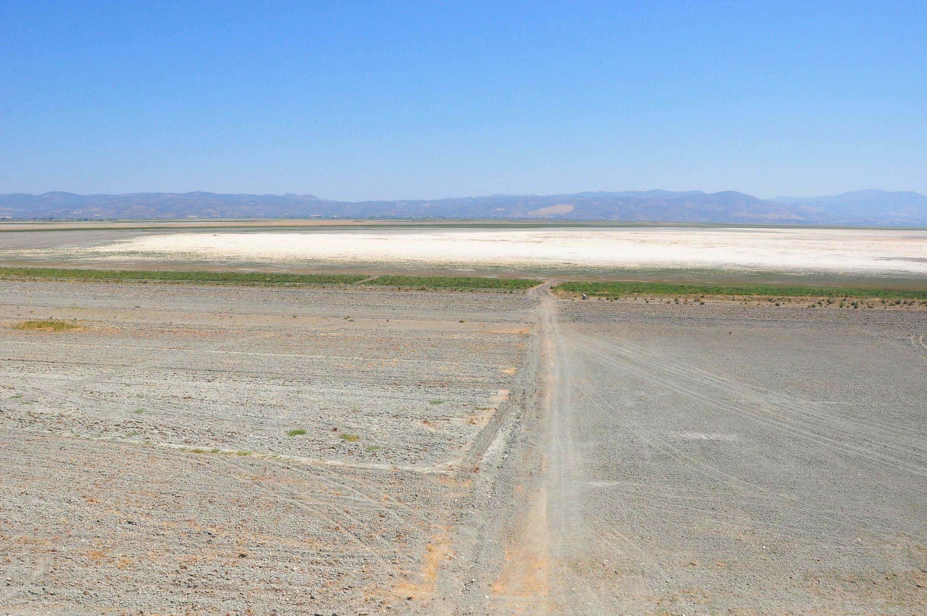 Kuruyan Marmara Gölü'nden sevindiren görüntüler