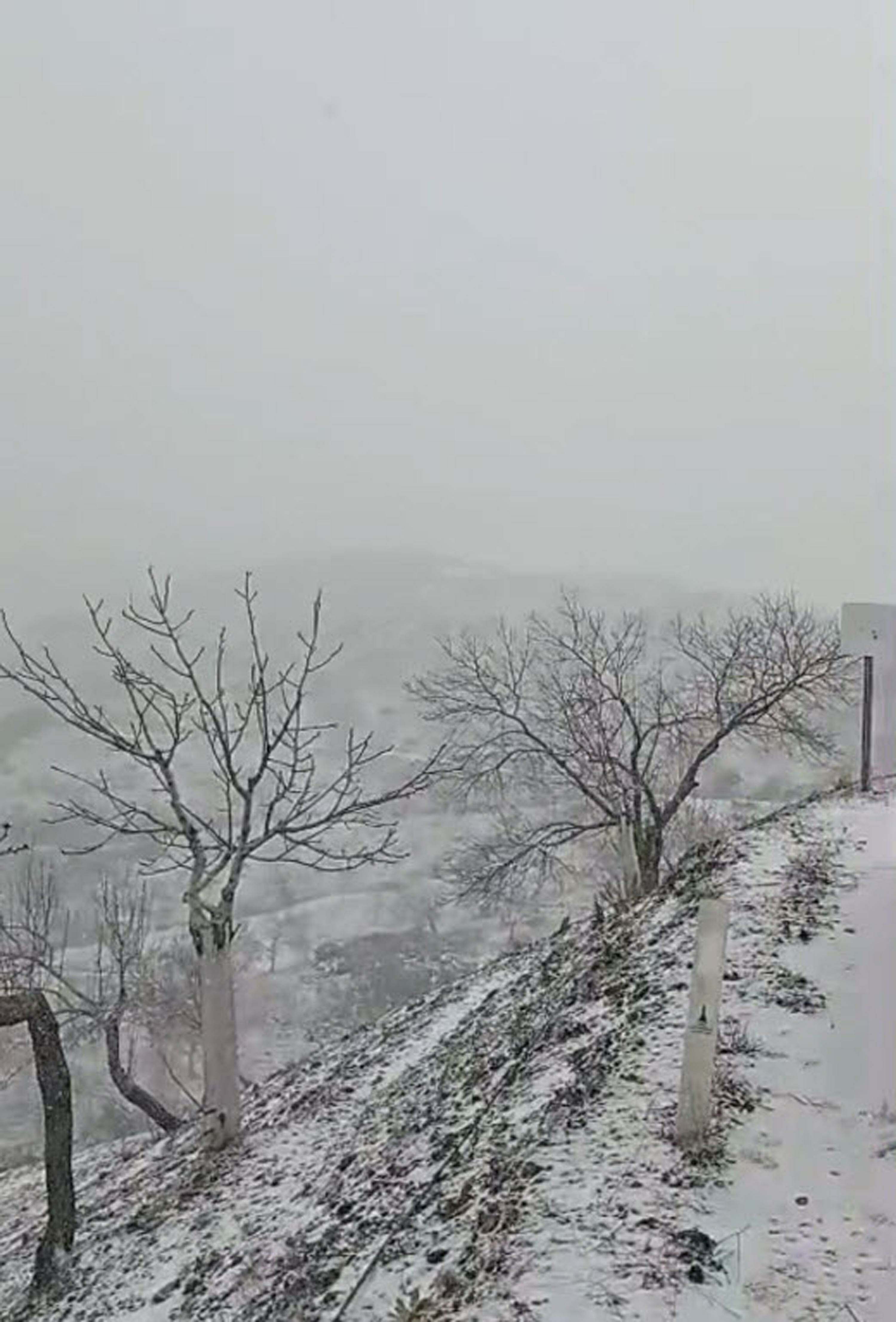 İzmir'in yüksek kesimleri beyaza büründü