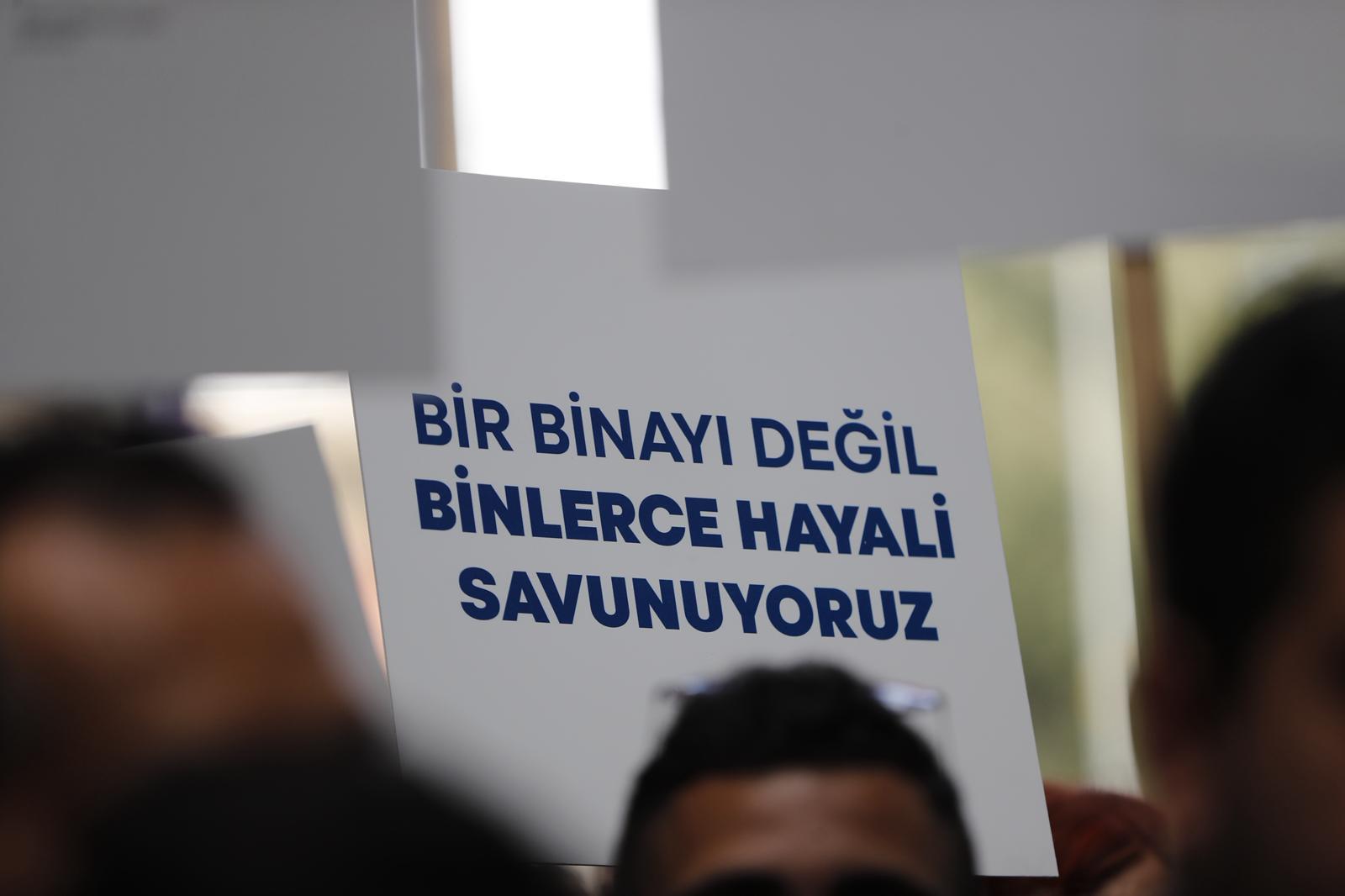 Vakıflar’ın tahliye talebine karşı Meslek Fabrikası önünde nöbet 