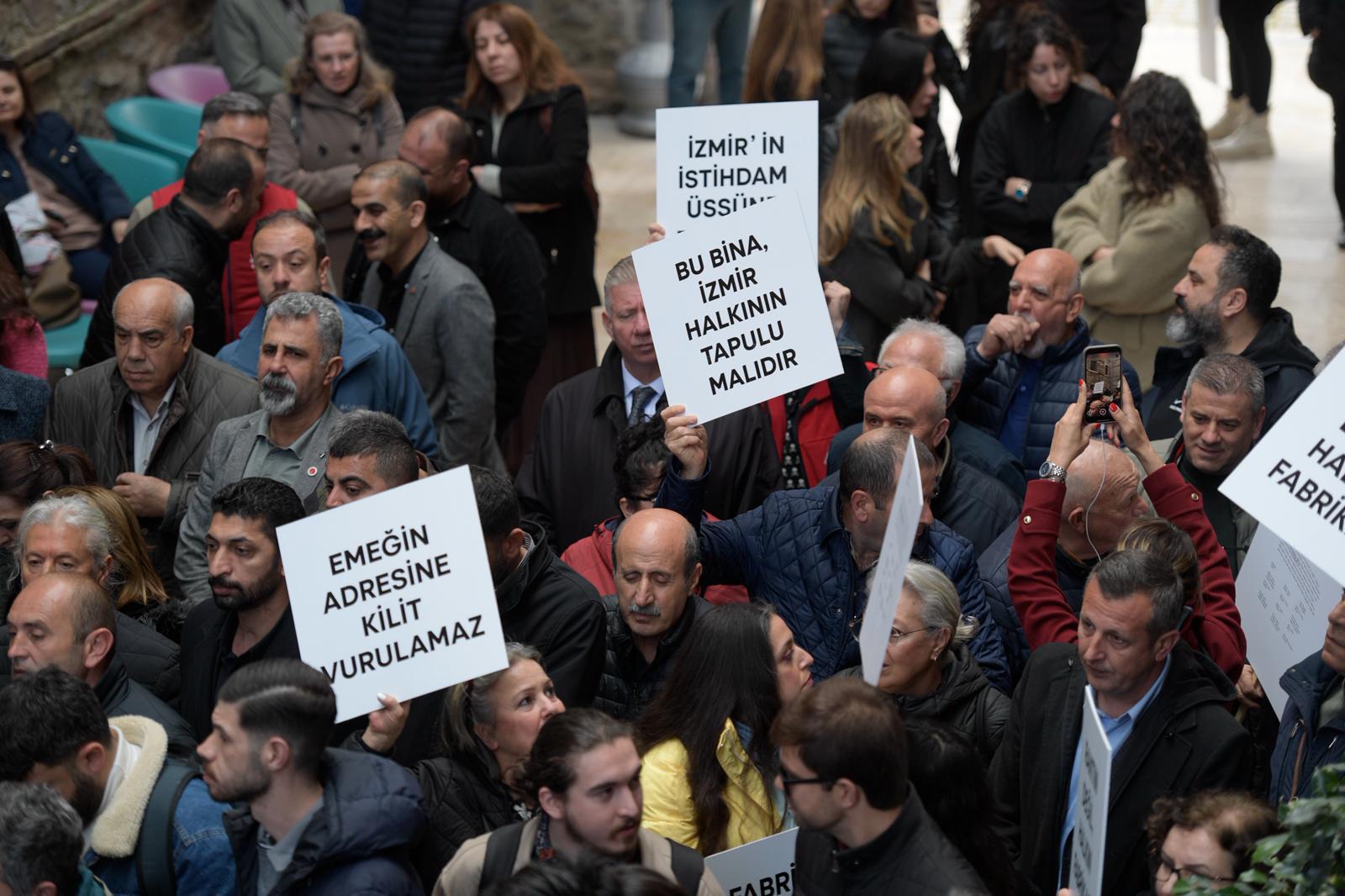 Vakıflar’ın tahliye talebine karşı Meslek Fabrikası önünde nöbet 