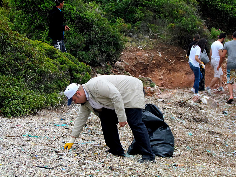 Turizm cennetinde temizlik seferberliği