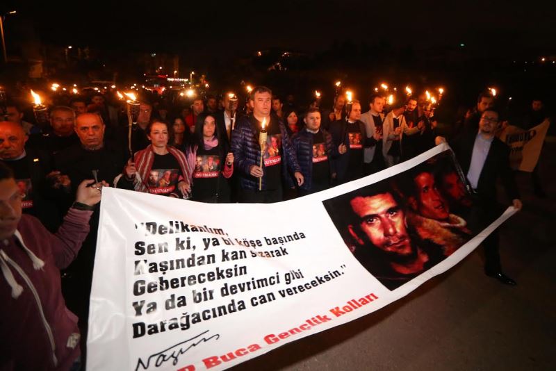 Buca'da 'Üç Fidan'a anlamlı anma
