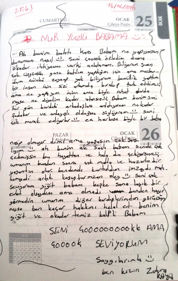 Terörist kızın pişmanlık dolu mektubu