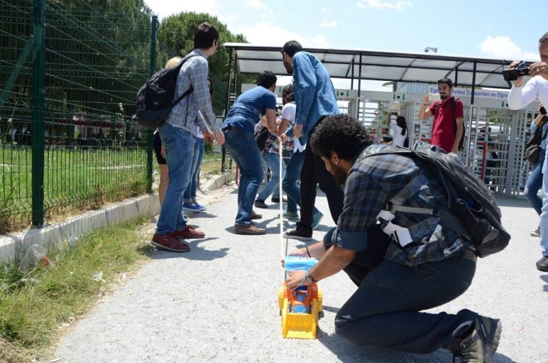Ege Üniversitesi'ni karıştıran eylem!