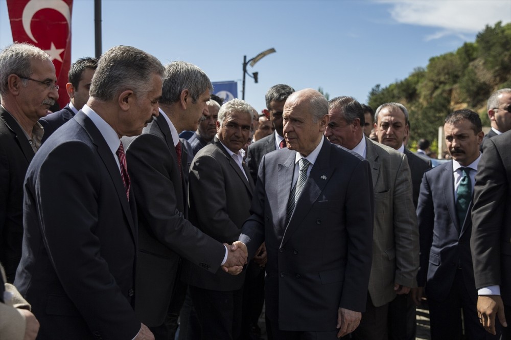 Bahçeli ve MHP'liler topluca dua etti