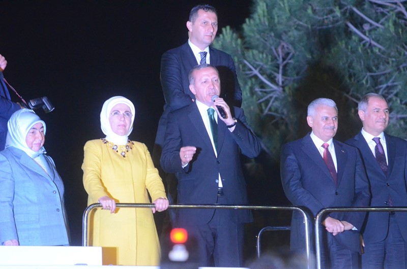 Erdoğan ve Yıldırım İzmir'de