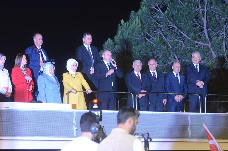 Erdoğan ve Yıldırım İzmir'de