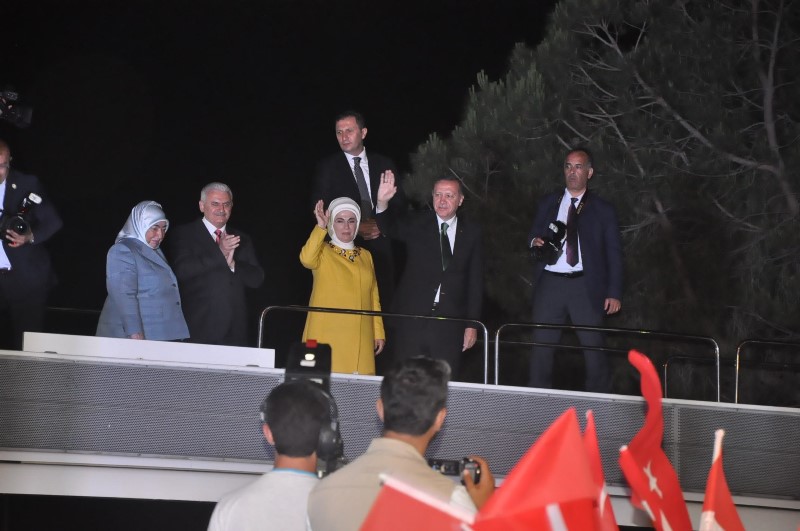 Erdoğan ve Yıldırım İzmir'de