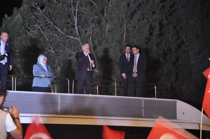 Erdoğan ve Yıldırım İzmir'de