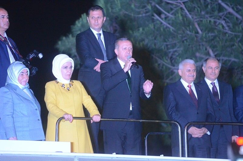 Erdoğan ve Yıldırım İzmir'de