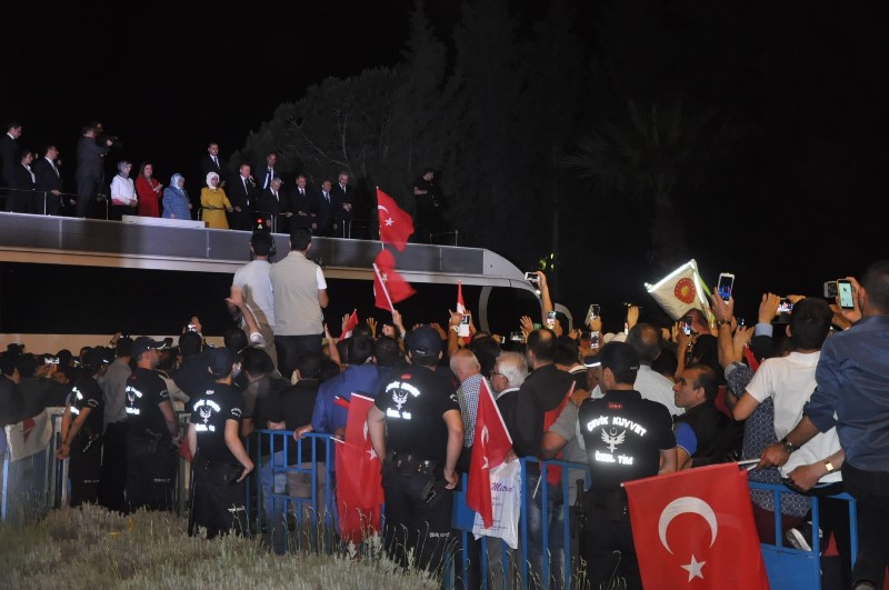 Erdoğan ve Yıldırım İzmir'de