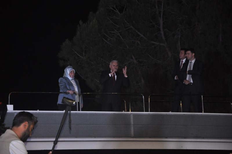 Erdoğan ve Yıldırım İzmir'de
