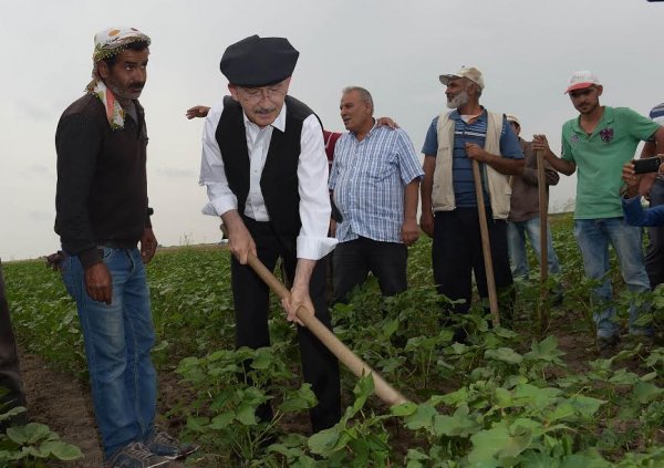 Kılıçdaroğlu kasket taktı, çapa yaptı
