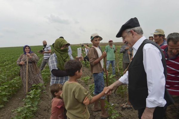 Kılıçdaroğlu kasket taktı, çapa yaptı