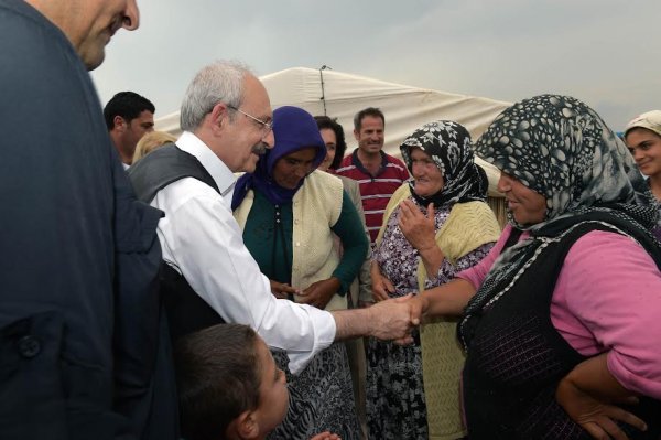 Kılıçdaroğlu kasket taktı, çapa yaptı