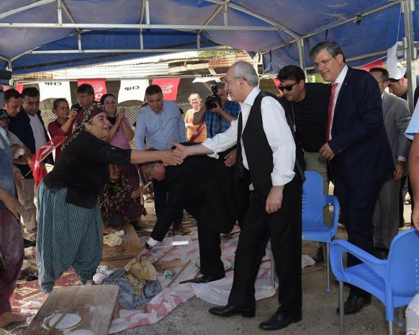 Kılıçdaroğlu kasket taktı, çapa yaptı