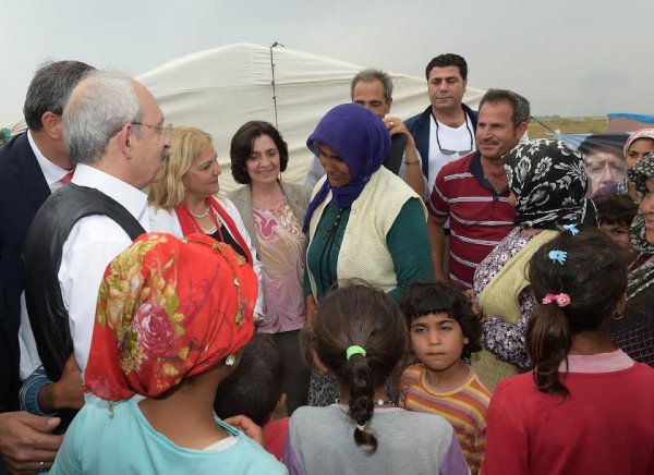 Kılıçdaroğlu kasket taktı, çapa yaptı