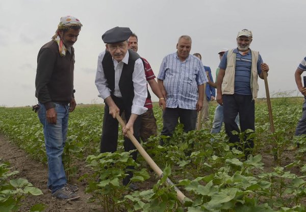 Kılıçdaroğlu kasket taktı, çapa yaptı