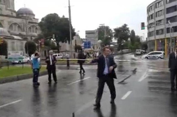 İstanbul'daki kalleş saldırıdan ilk görüntüler!