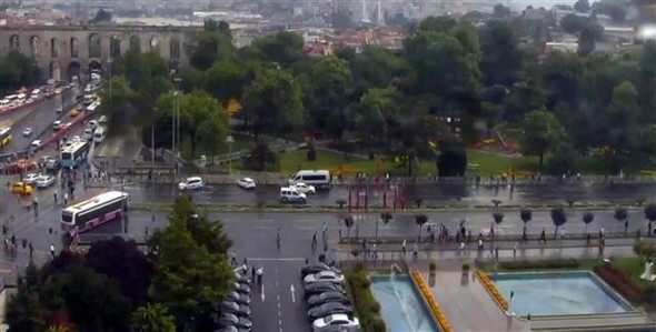İstanbul'daki kalleş saldırıdan ilk görüntüler!