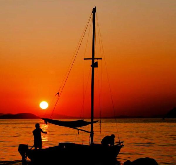 Tatil cennetinde hayran bırakan görüntü