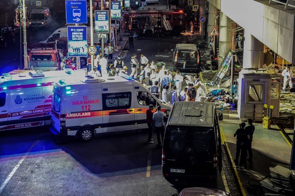 Patlamalardan sonra ilk görüntüler